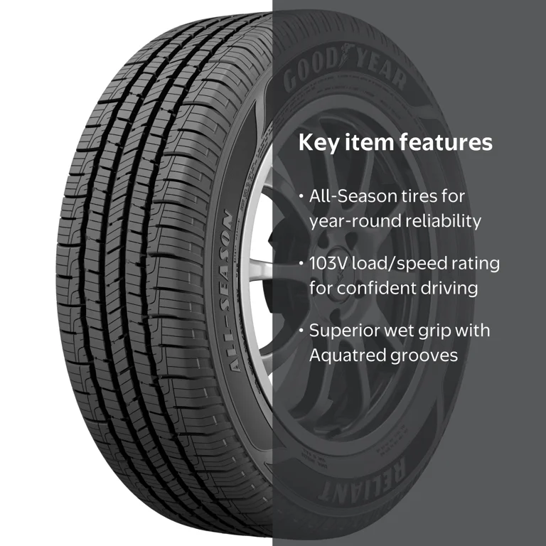 Goodyear, All-Season Tire, 235/60R18 103V, Reliable Water
