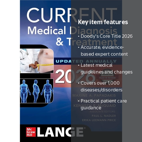 McGraw Hill, Medical Diagnosis & Treatment 2026, ISBN