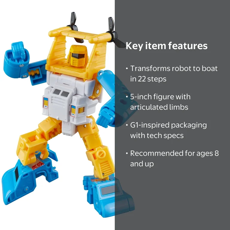 Transformers, Autobot Seaspray, G1-Inspired 5-Inch Action Figure