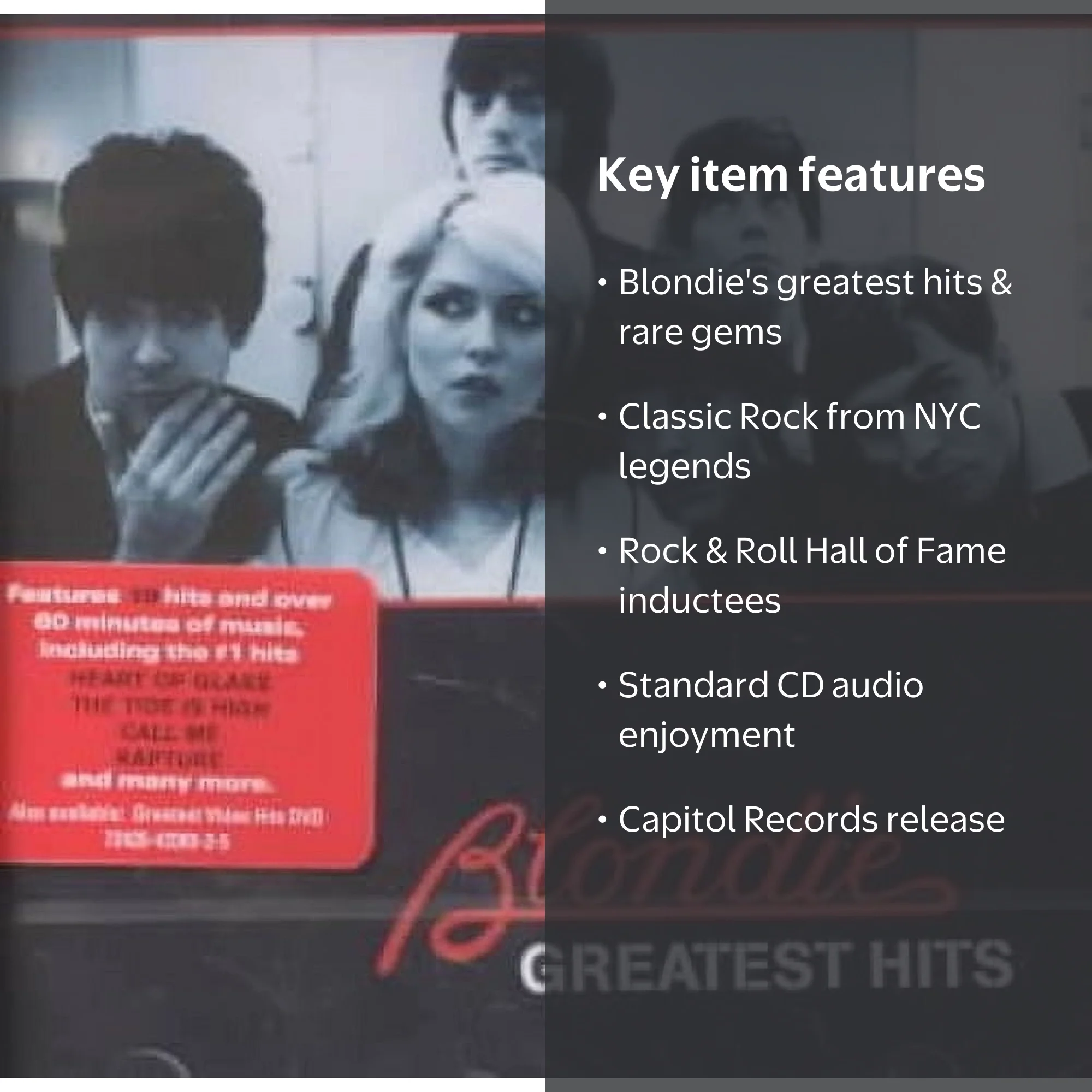 Blondie Greatest Hits CD, Music & Performance, Includes Call Me
