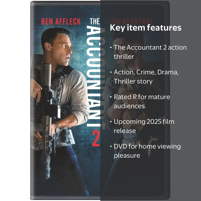 Warner Bros, The Accountant 2 DVD, Action, Crime, Drama - Walmart.com
