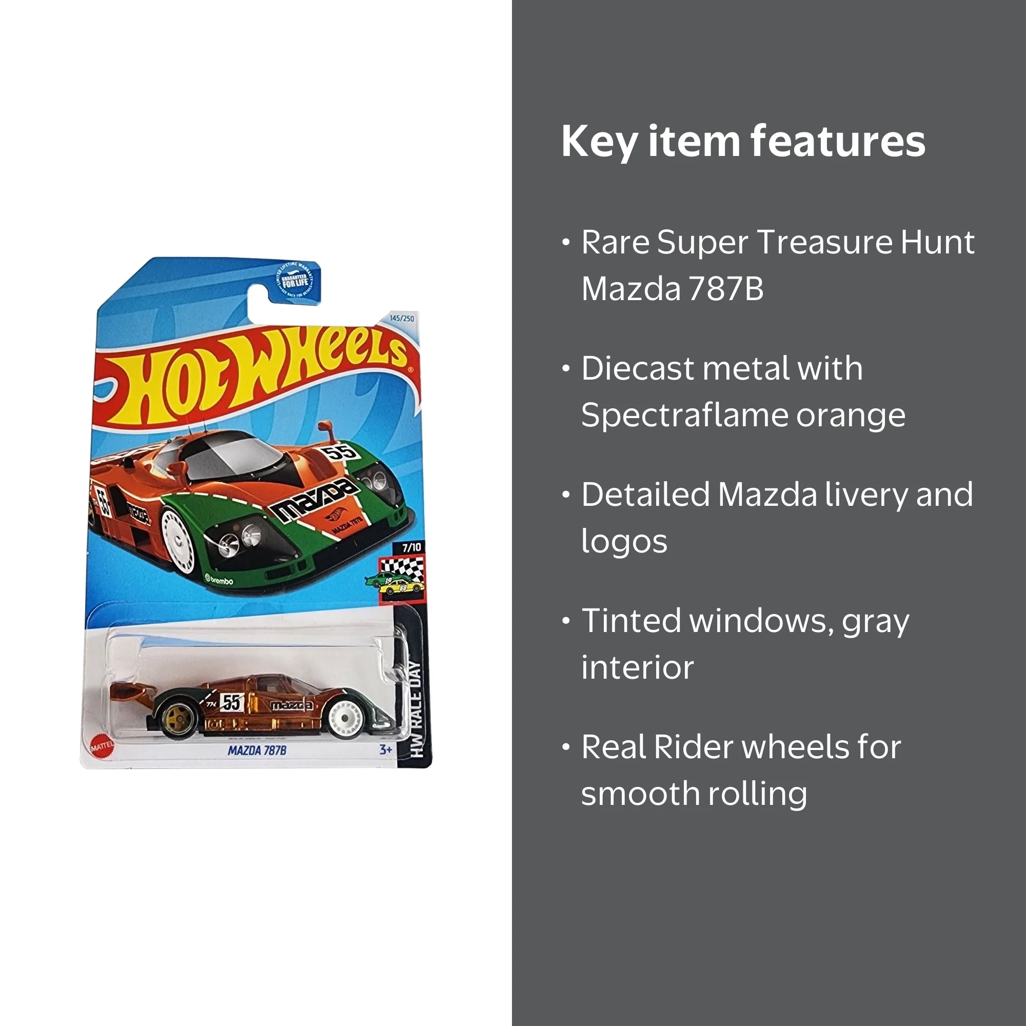 Hot Wheels Mazda 787B. Super Treasure Hunt. HW Race Day. 145/250