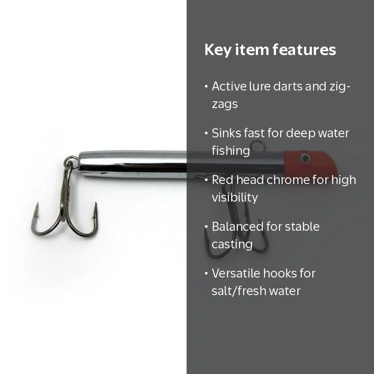 Tsunami Zig Jig Pro Lure - Red Head Chrome 7/8 oz - Walmart.com