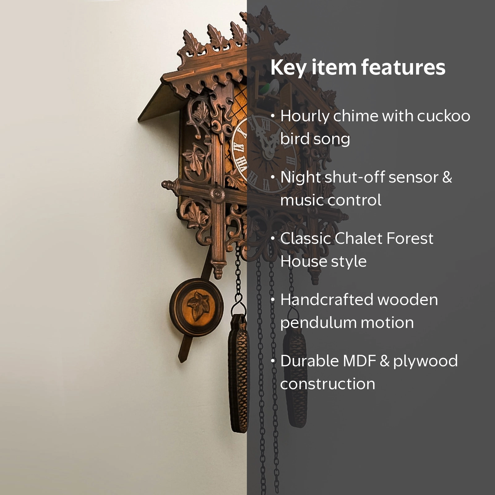Vikakiooze 2023 Promotion on sale, Cuckoo Clock Traditiol Chalet