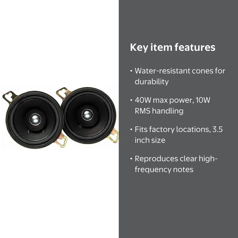 Kenwood KFC-835C Car Speakers, 3.5
