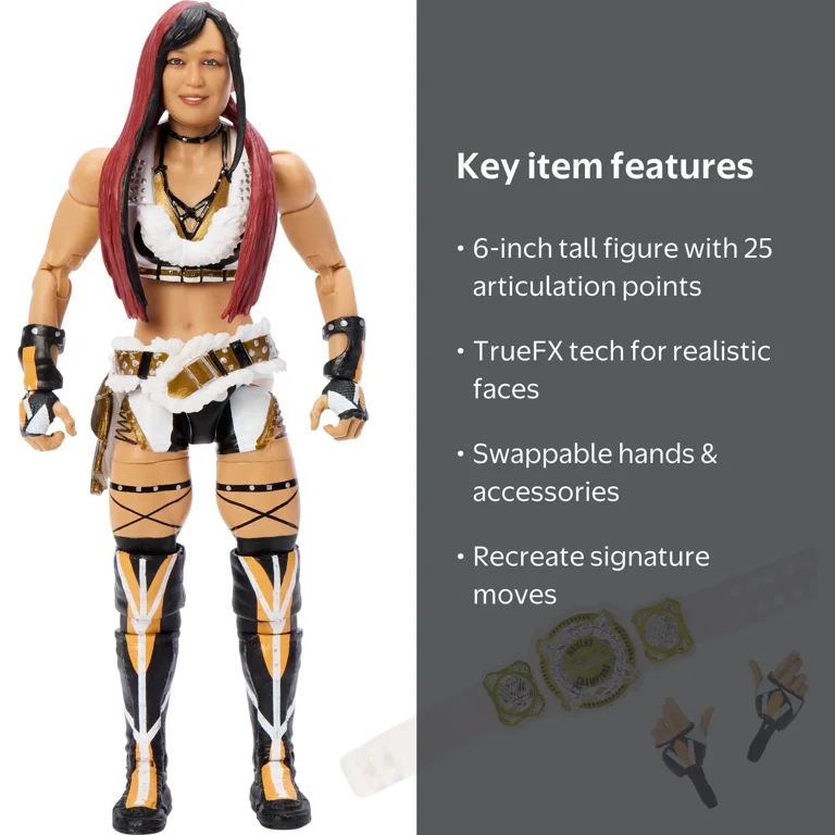 WWE Elite Iyo Sky 6-inch Action Figure, New Awesome Wrestling