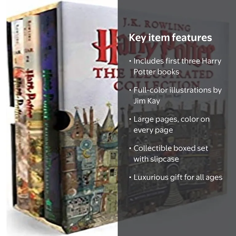 洋書 Harry Potter The Illustrated Collection Harry Potter: the Illustrated Collection (Books 1-3 Boxed Set