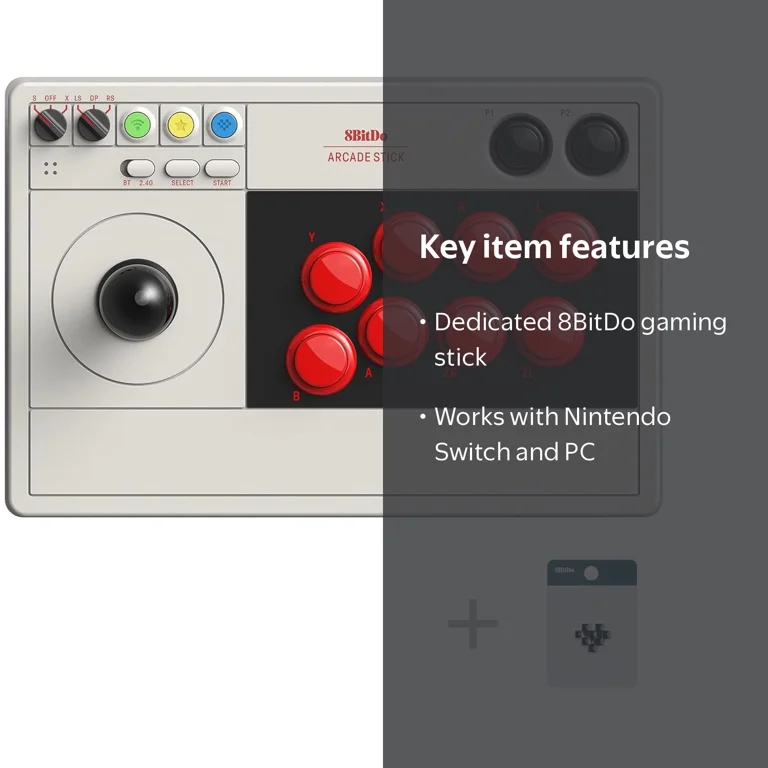 8BitDo Arcade Stick for Nintendo Switch and PC - Walmart.com