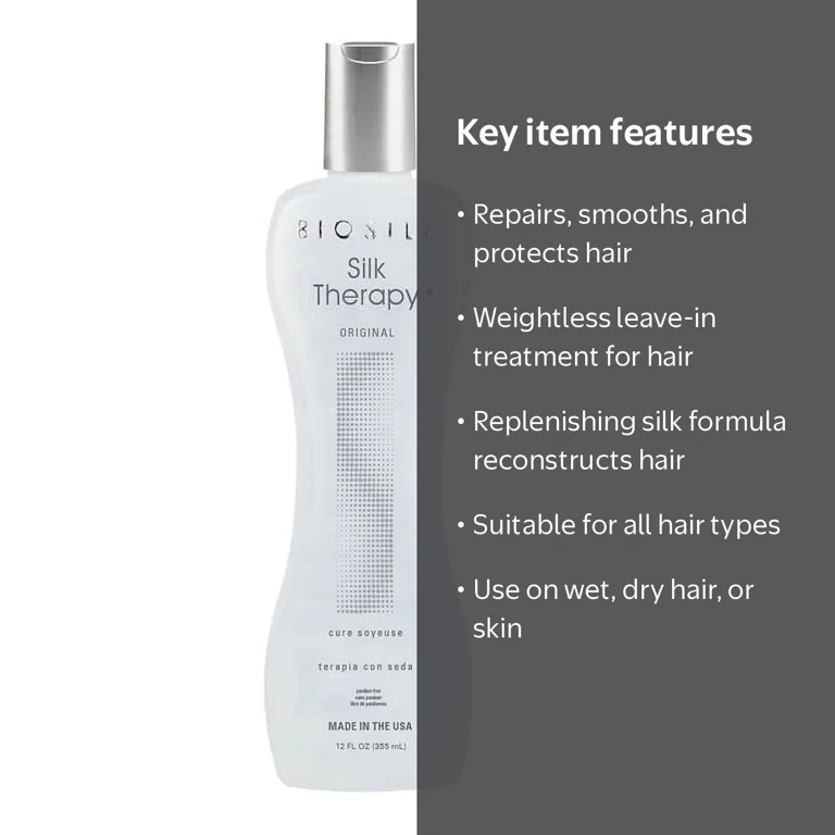 BioSilk, Silk Therapy, 12 oz, Leave-in Replenishing Treatment