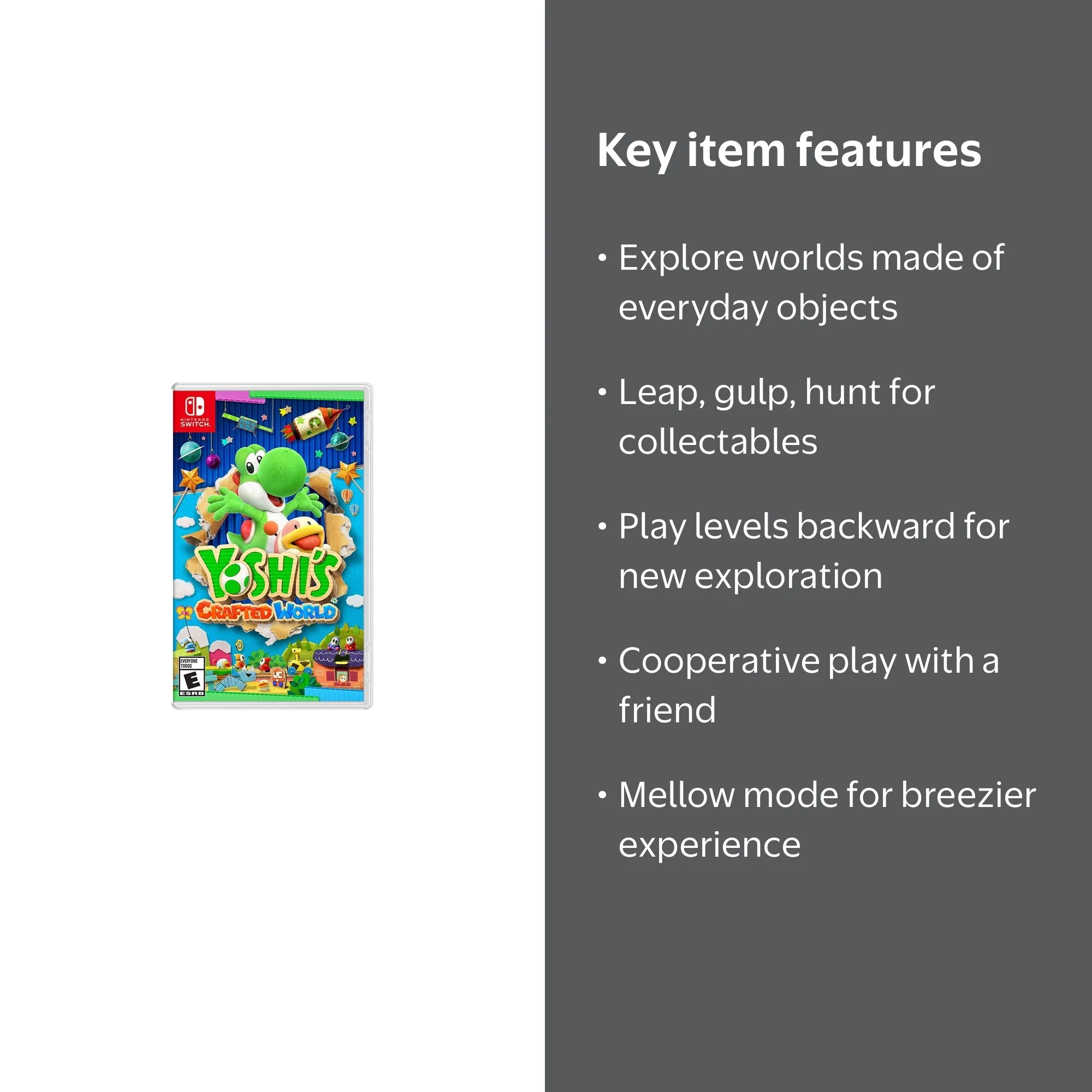 Nintendo Switch Yoshi's Crafted World - New Adventure Video Game