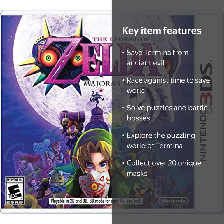 Nintendo, The Legend of Zelda Majoras Mask 3D, 045496742805