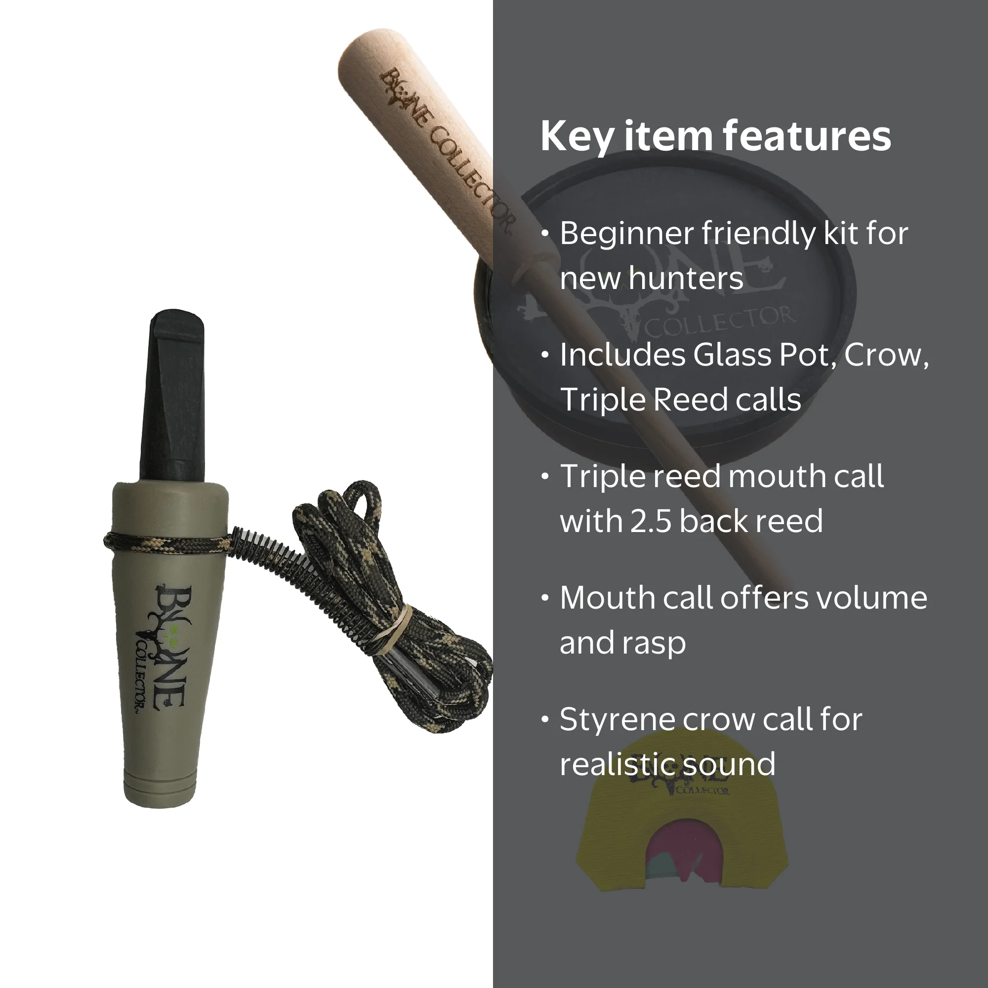 owl CD 4枚セットKICKASS/BOO!!/FLAP/RE:BONE Bone Collector Game Calls Turkey Temper Kit Starter Kit - Walmart.com