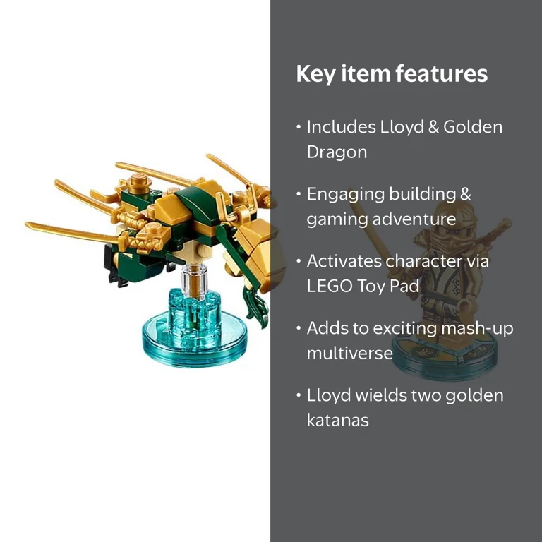 Lego Dimensions Ninjago Lloyd Fun Pack, Lloyd, Golden Dragon