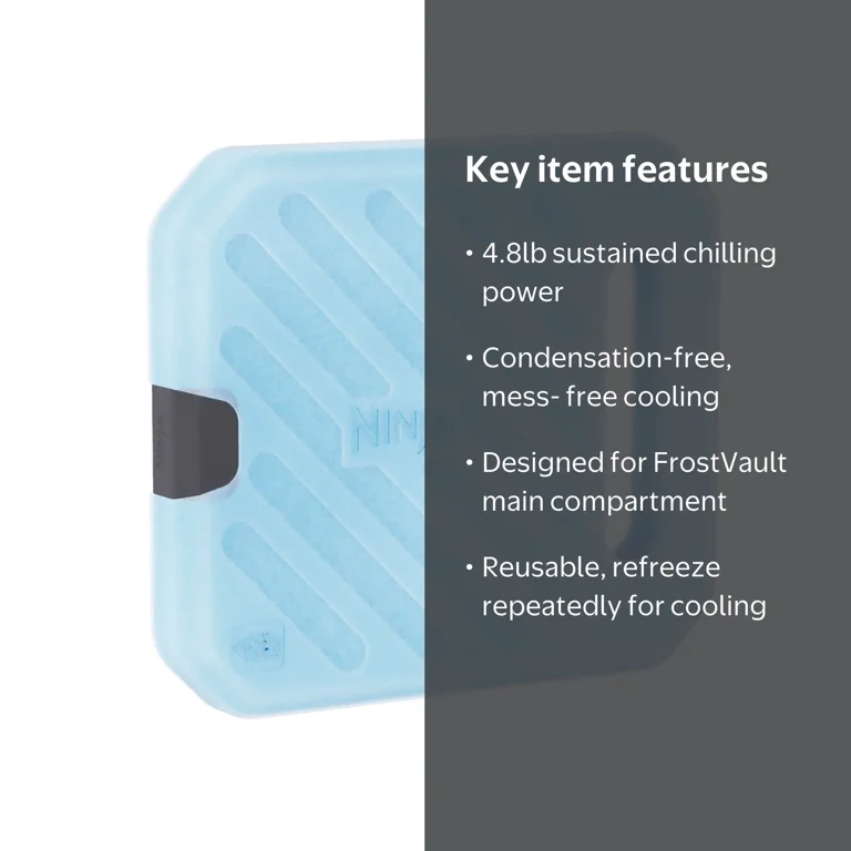 Ninja, FrostVault‚Ñ¢ 4.8lb Ice Pack, Blue, Reusable and recyclable