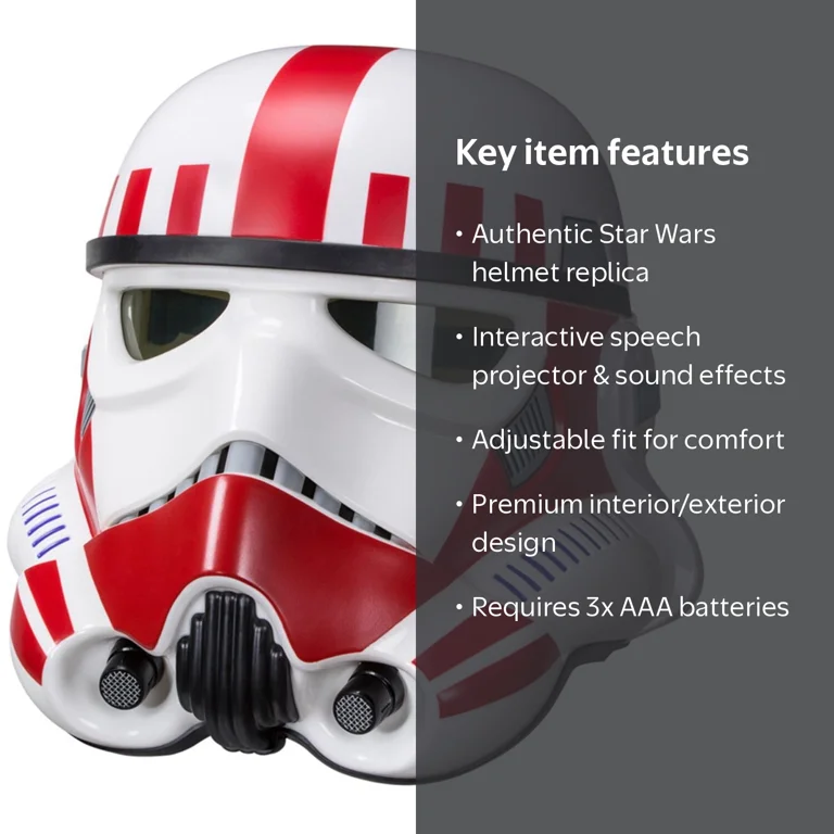 Hasbro Star Wars Black Series Shock Trooper Helmet Prop Replica