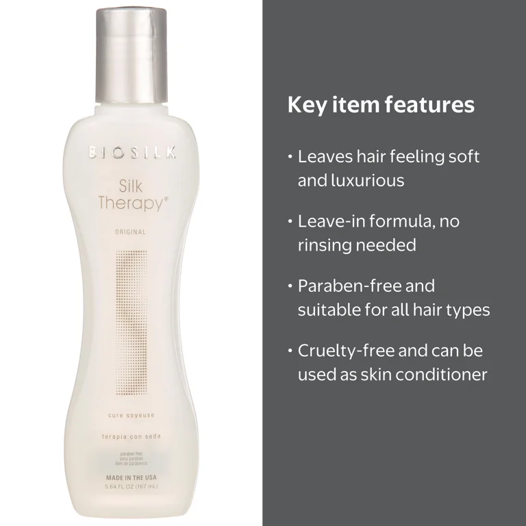 BioSilk, Silk Therapy Hair Serum, 5.64 fl oz, Split End Repair