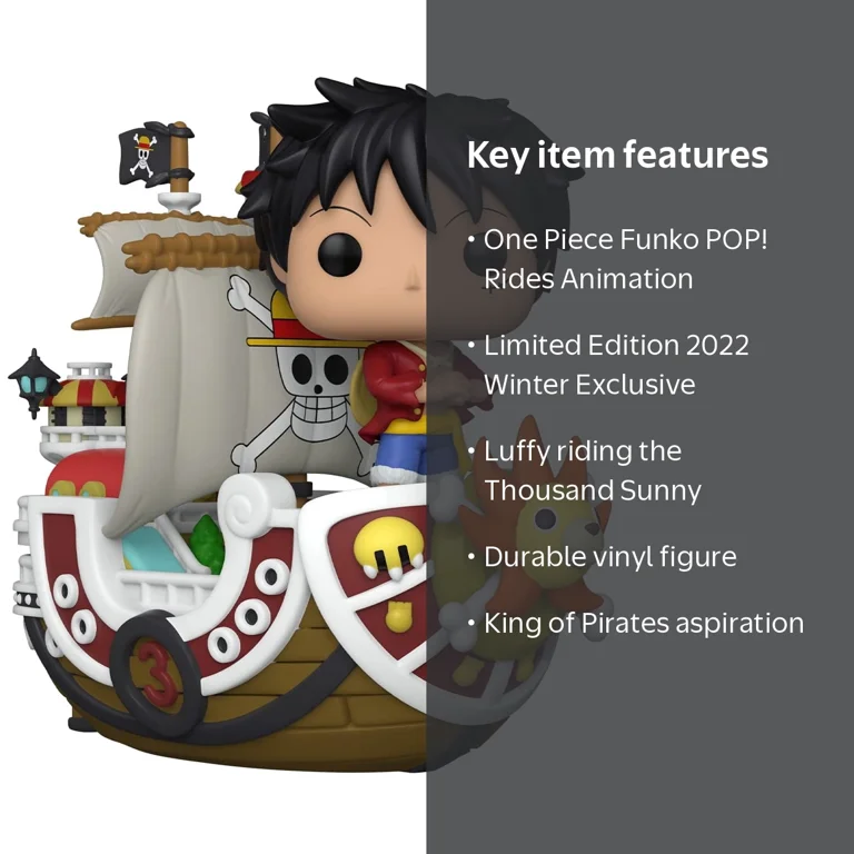 Funko POP Anime: One Piece Luffy with Thousand Sunny 114 Exclusive