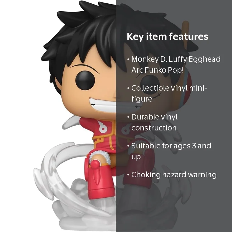 Funko, One Piece, Monkey D. Luffy Vinyl Figure, Egghead Arc