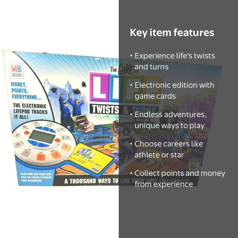 Hasbro The Game of Life: Twists and Turns Electronic Edition