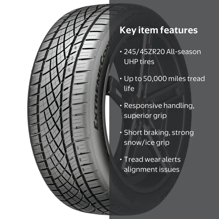 Continental, Passenger Tire, UHP All Season, 245/45ZR20 103Y XL