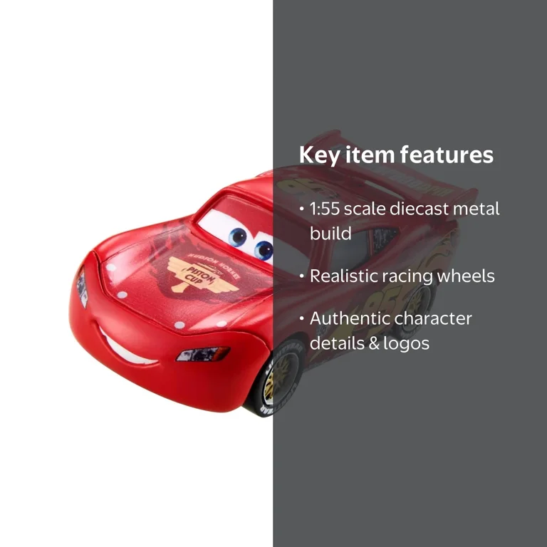 Mattel Disney Pixar Lightning McQueen Diecast Play Vehicle