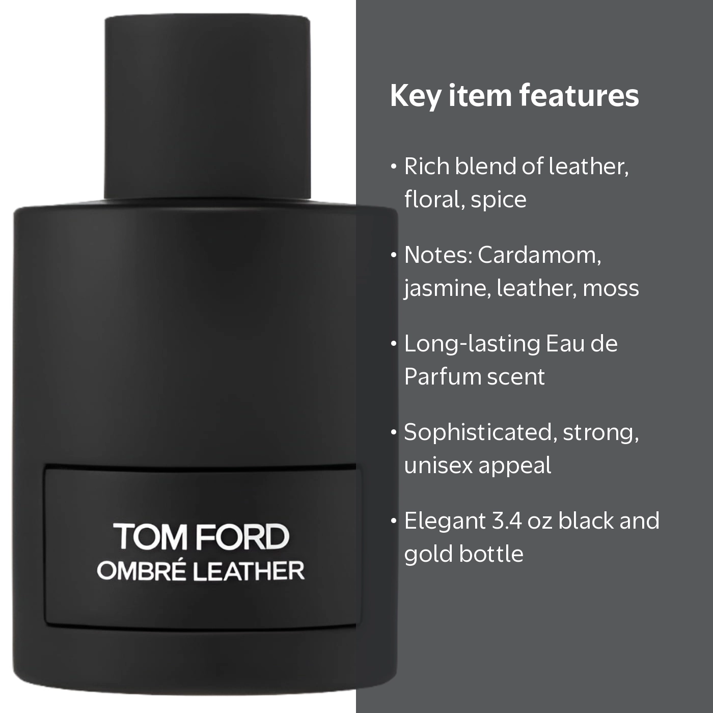 Tom Ford, Eau de Parfum, 3.4 oz, Leather floral spicy notes