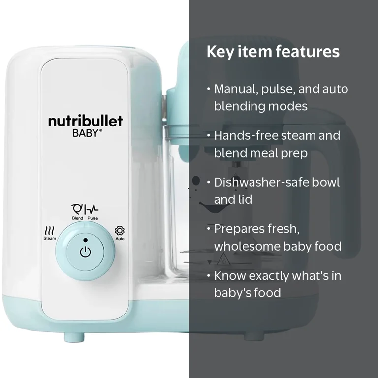 Nutribullet Baby Food Processor, Blender and Steamer Accessories