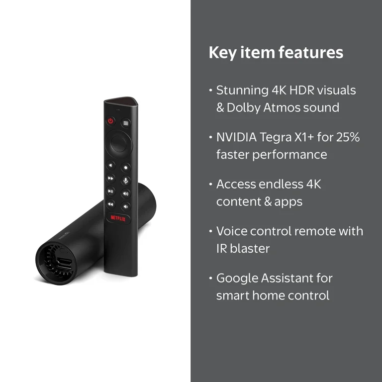 NVIDIA, SHIELD TV 4K HDR Streaming Media Player, Dolby Vision HDR