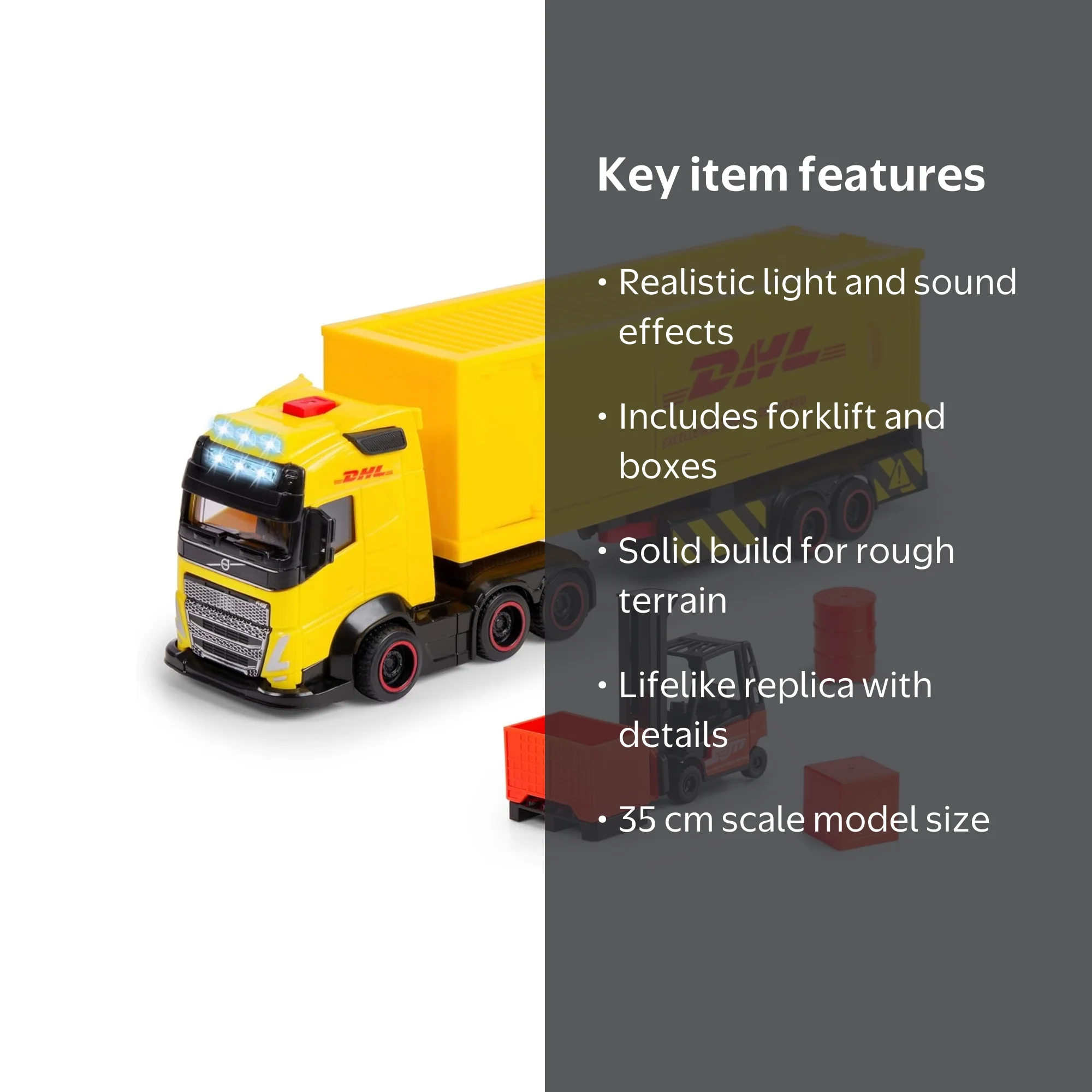 Dickie Toys 203747018 VOLVO DHL Truck, 35 cm - Walmart.com