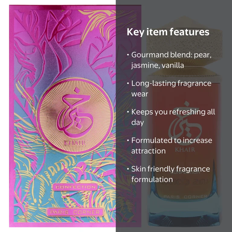 Paris Corner, Confection EDP Spray, 3.4 oz, Floral Fruity Gourmand