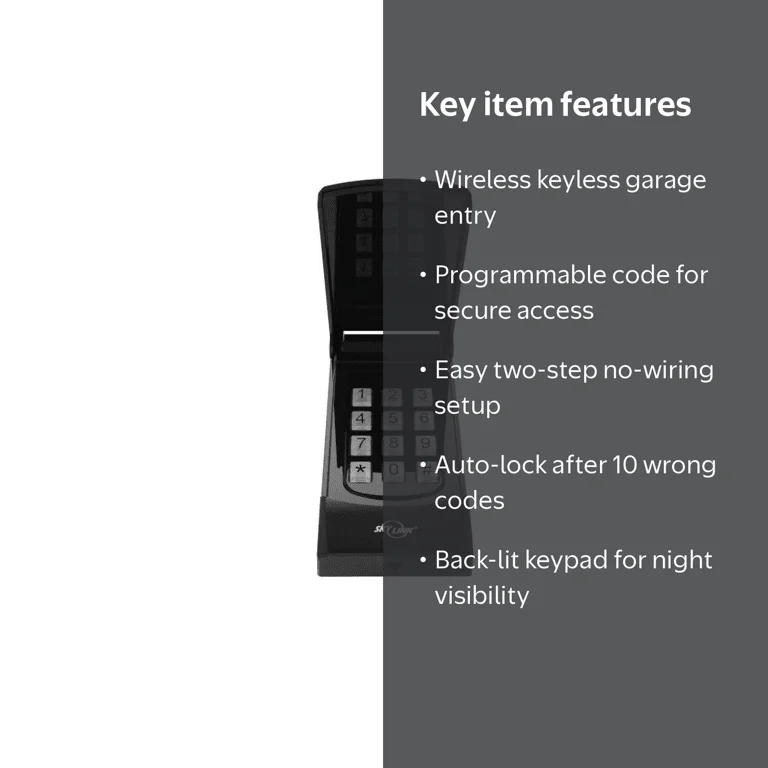 KN-318 Keyless Entry System for Skylink Garage Door Openers