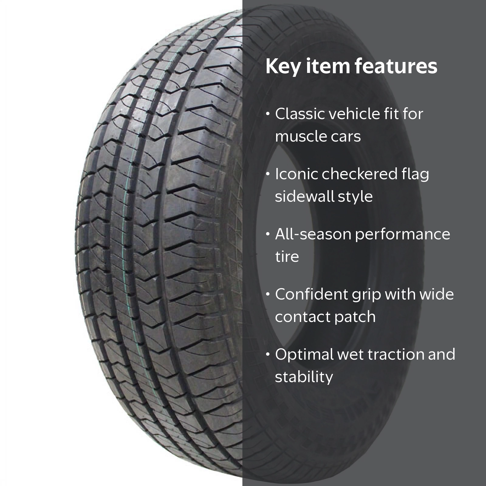 Milestar Streetsteel All Season Tire, P295/50R15 105S, Passenger