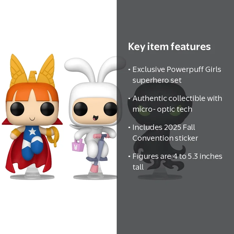 Powerpuff Girls (Glow) 3-Pack Liberty Belle POP! Harmony Bunny and