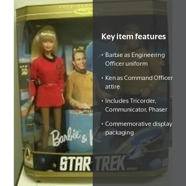 Mattel Barbie & Ken Star Trek 30th Anniversary Collectible Doll