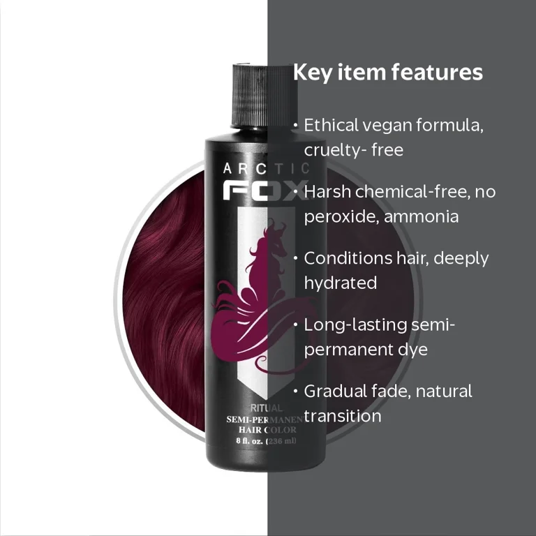 Arctic Fox, Semi-Permanent Hair Color Dye, 8 fl oz, Ritual