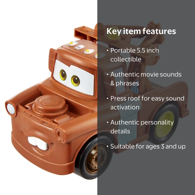 ☆TOW MATER☆様 Disney Pixar Cars Mater Talking Toy Truck 5.5 in. with Sound