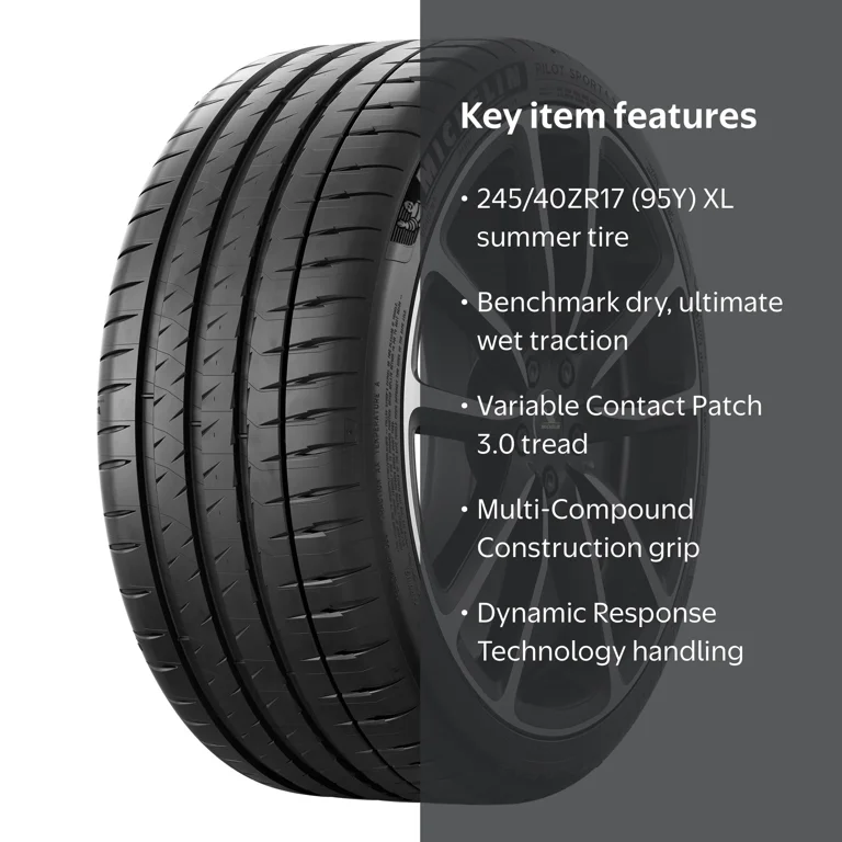 Michelin Pilot Sport 4S 245/40ZR17 (95Y) XL - Walmart.com