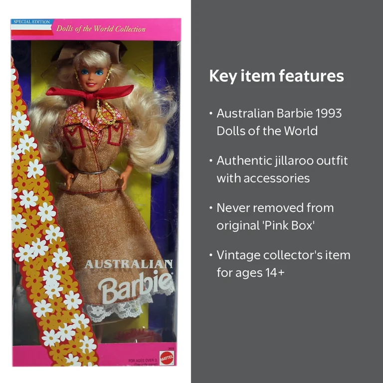 Australian Barbie Dolls of the World Special Edition 1992 Mattel