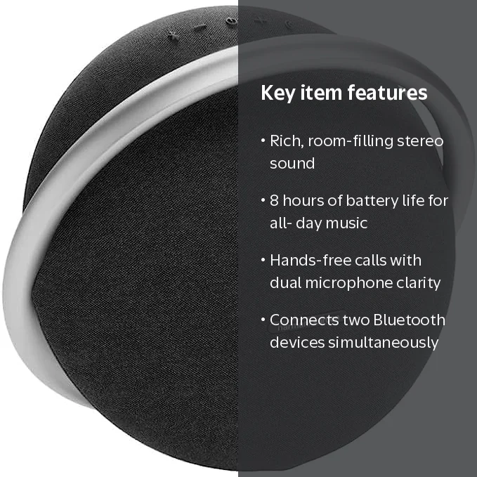 Harman Kardon Onyx Studio 8 - Bluetooth Studio Speakers, Ideal