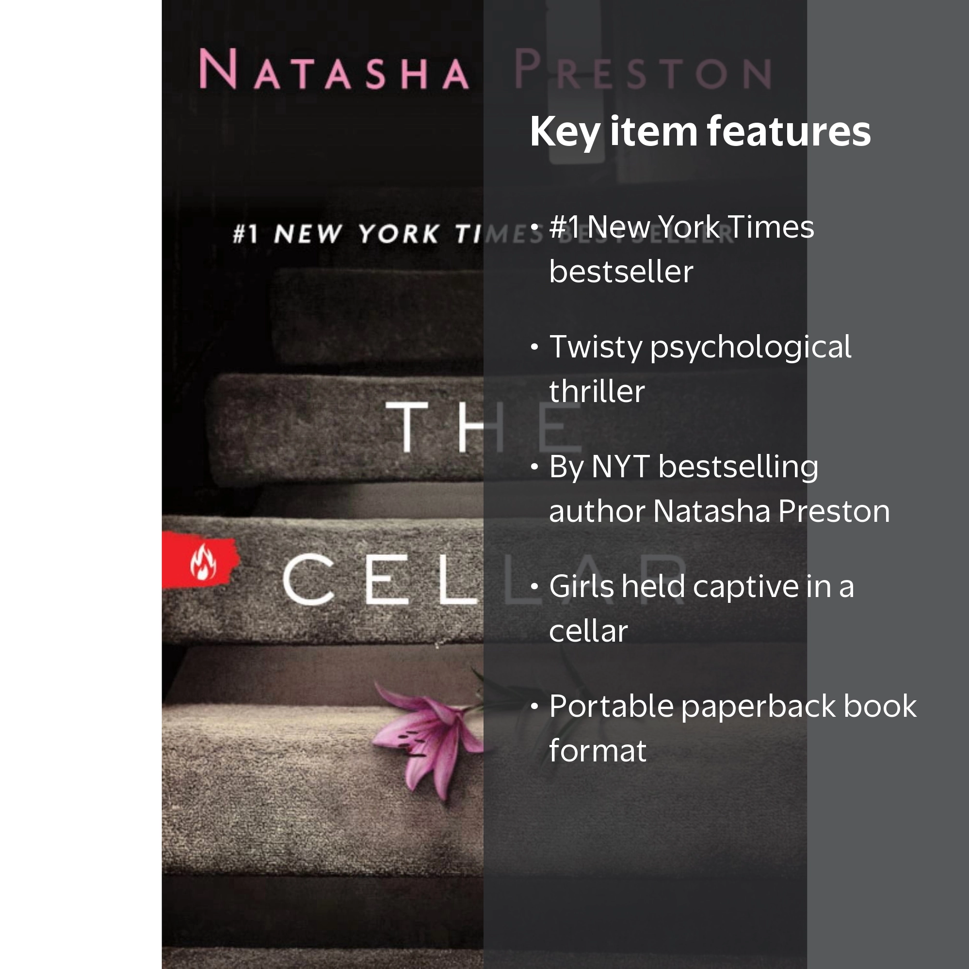 Natasha Preston, Paperback, The Cellar, Psychological Thriller