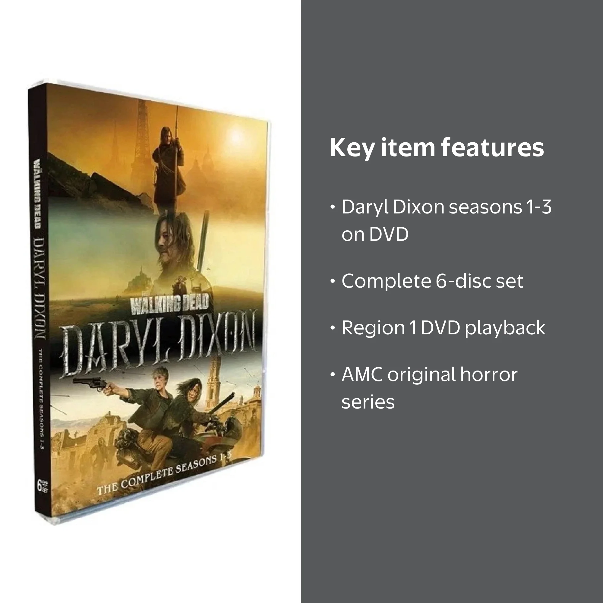 The Walking Dead Daryl Dixon Complete Series Seasons 1-3 (DVD