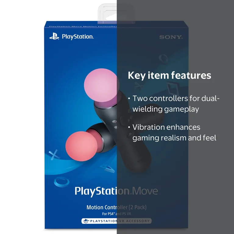 Sony PlayStation Move Accessories: 2 Pack PSVR Remote Controllers