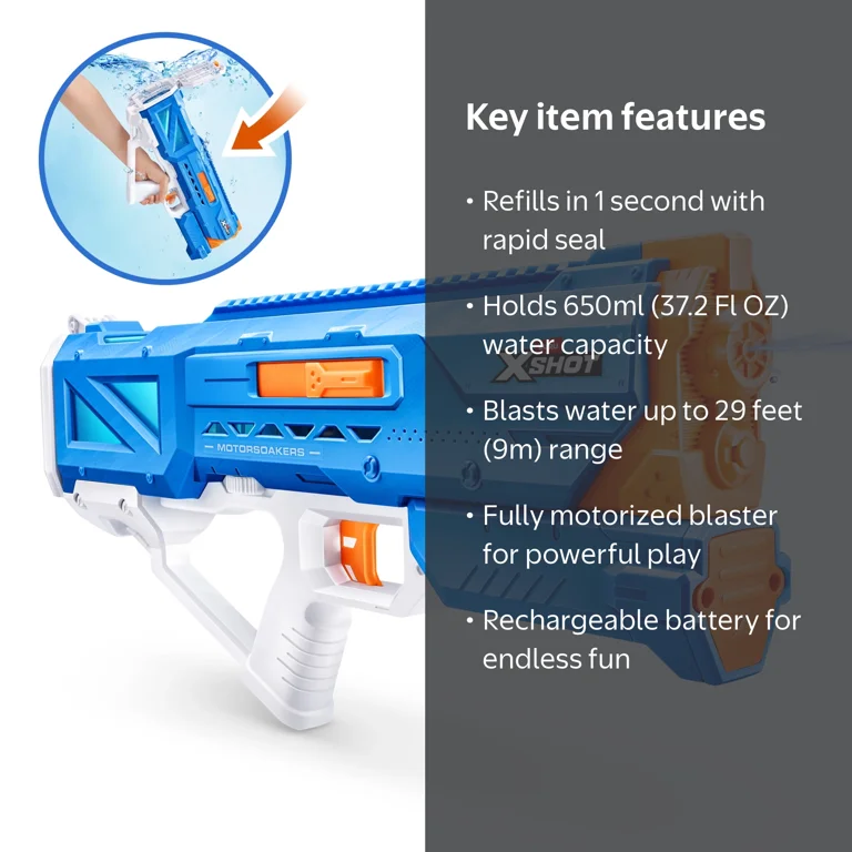 XSHOT Water Hydra Pulse Motor Soaker (Fast Fill) Motorized Outdoor