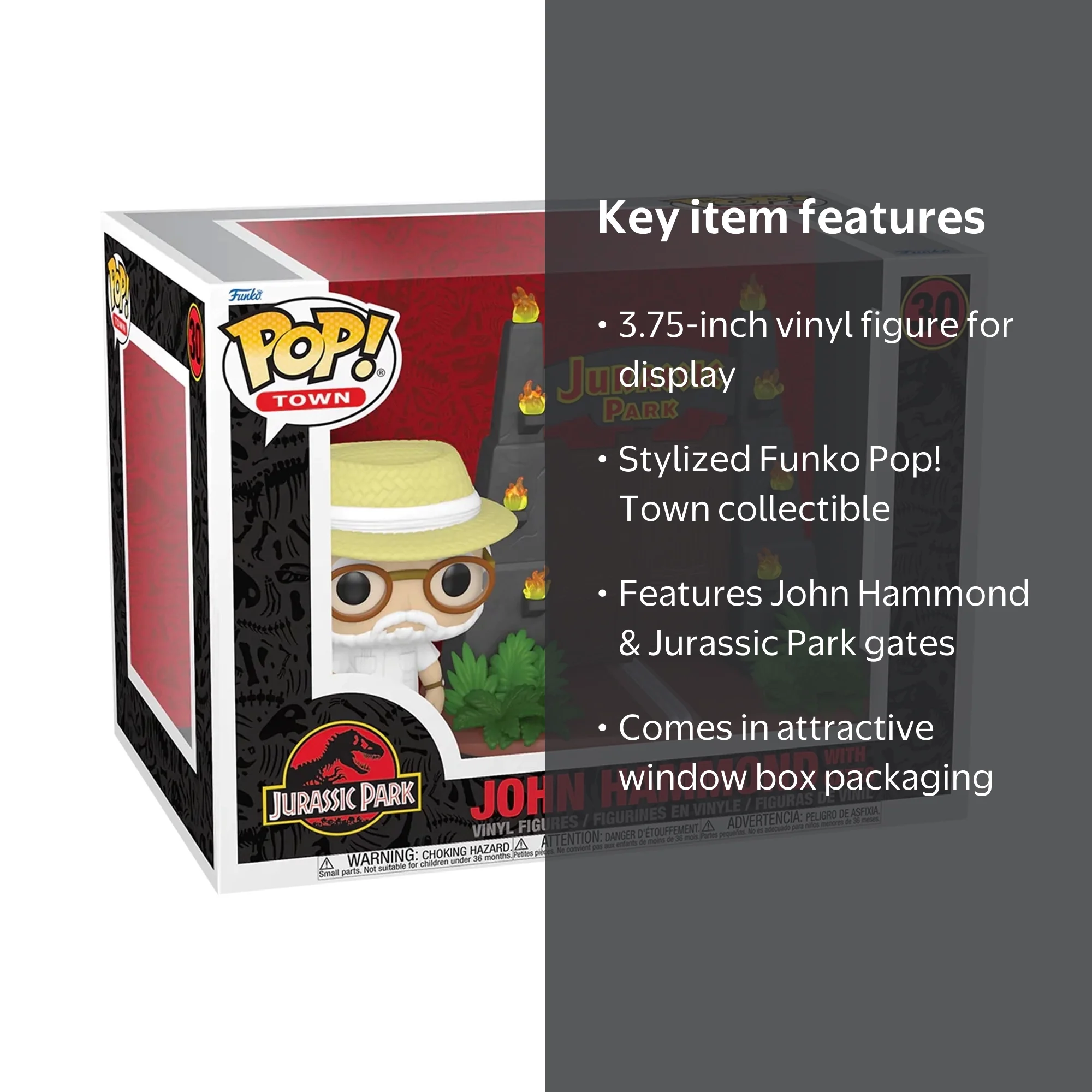 Funko POP! Town #30 Jurassic Park John Hammond with Gates
