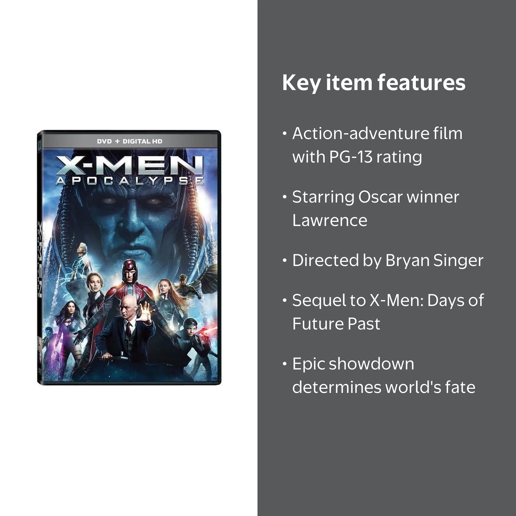 X-Men: Apocalypse (DVD), 20th Century Fox, Action & Adventure