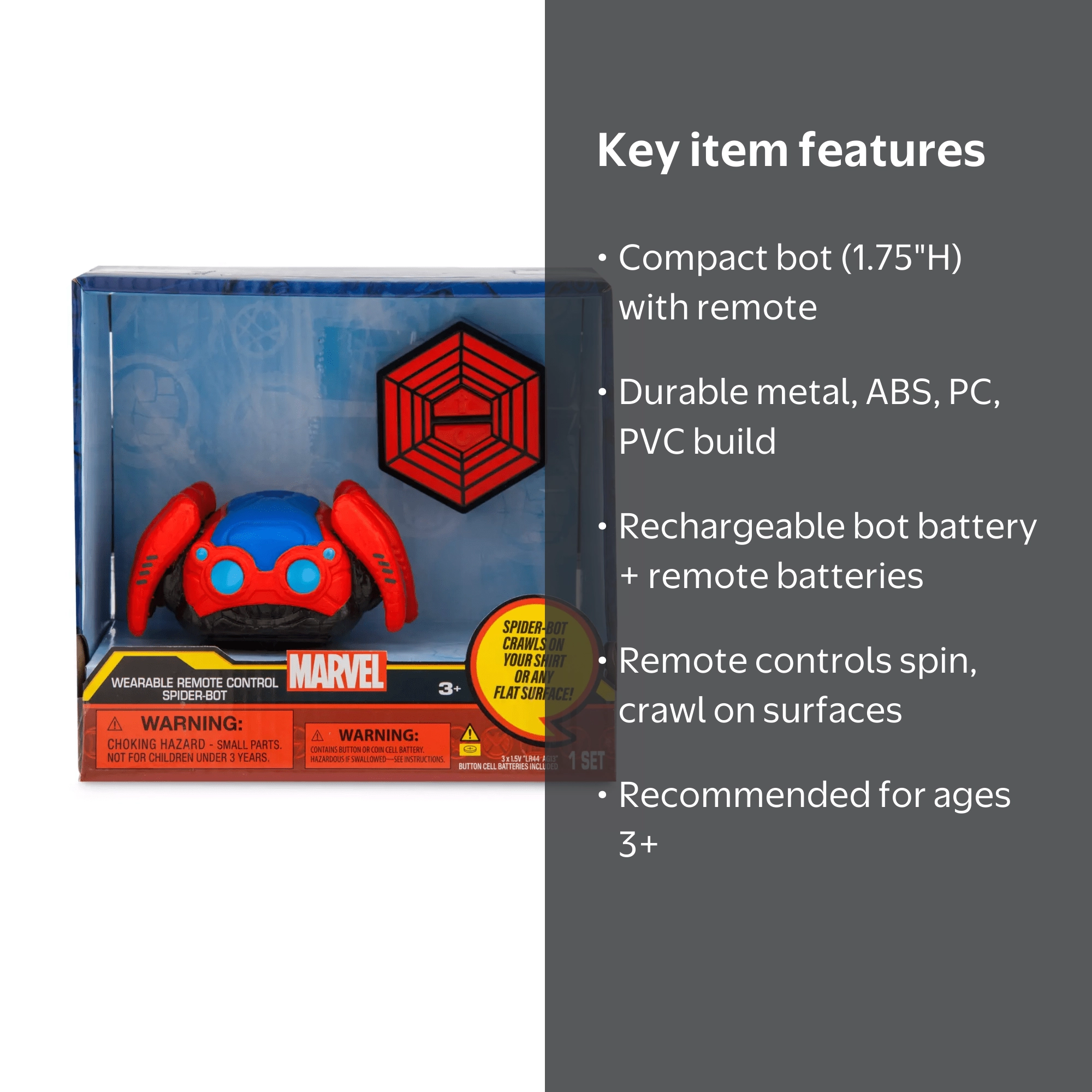 Disney Parks Marvel Spider-Bot Interactive Robot Spiderman Figure