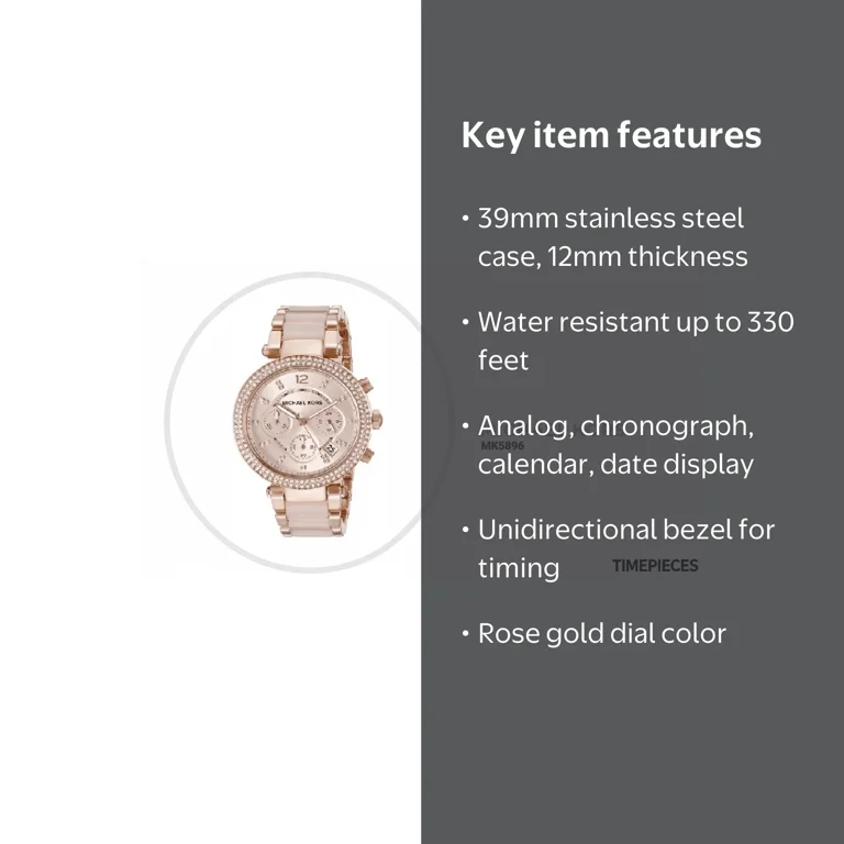 Michael Kors Women's Parker Two-Tone Watch MK5896, 39mm - Walmart.com