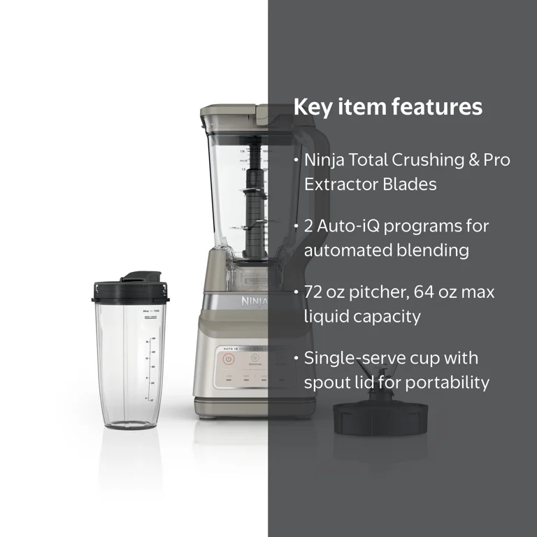 Ninja Professional Plus DUO 72-Oz Blender, Smoothies, Ice Crush, 2