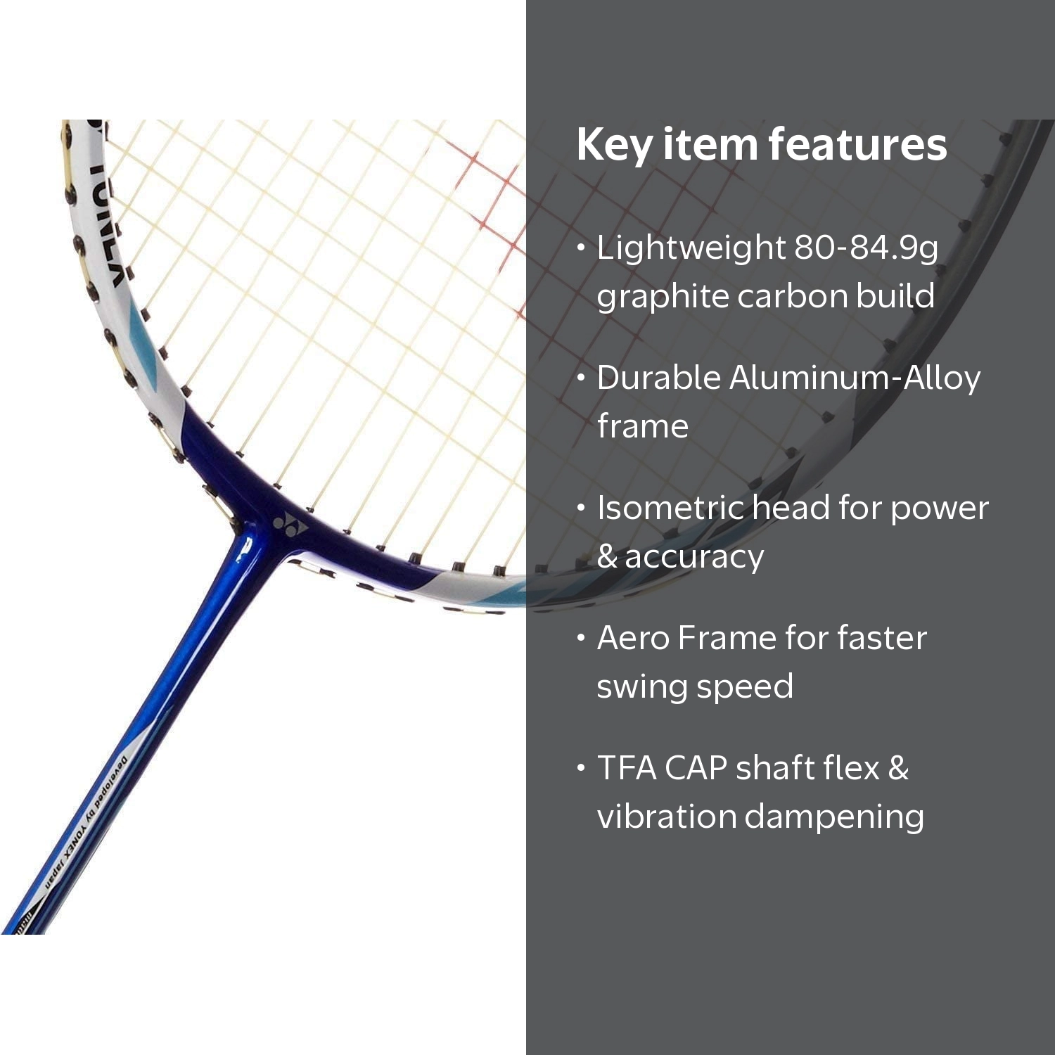 Yonex Nanoray 7000i, Lightweight Racquet, Badminton, Graphite