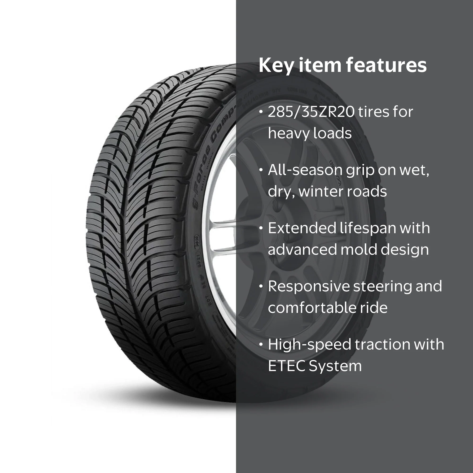 BFGoodrich g-Force COMP-2 A/S+ All Season 285/35ZR20 104Y XL